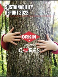 Image of the the Orkin Canada 2022 sustainability report.